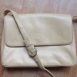 Giani Bernini | Genuine Leather Cream/Tan Purse.